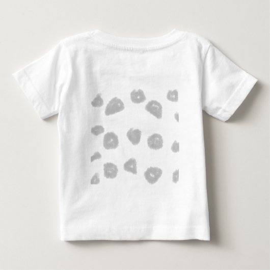 シンプルミニマルモダンモノグラムエレガントスタイルシック ベビーTシャツ (裏面)