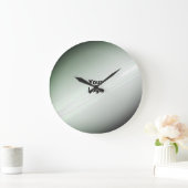 シンプルミニマルモダンモノグラムエレガントスタイルシック ラージ壁時計 (ホーム)
