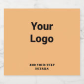 シンプルミニマルモダンモノグラムエレガントスタイルシック リキュールボトルラベル (シングルラベル)