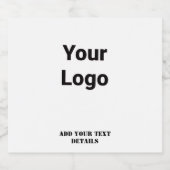 シンプルミニマルモダンモノグラムエレガントスタイルシック リキュールボトルラベル (シングルラベル)