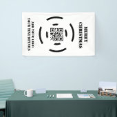 シンプルミニマルモダンモノグラムエレガントスタイルシック 横断幕 (トレードショー)