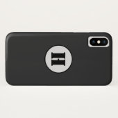 シンプルミニマルモダンモノグラムエレガントスタイルシック Case-Mate iPhoneケース (裏面(横))