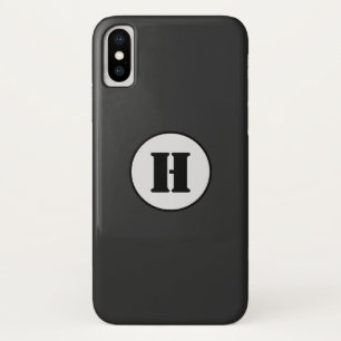 シンプルミニマルモダンモノグラムエレガントスタイルシック iPhone X ケース