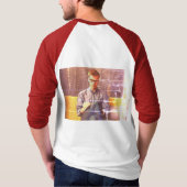 シンプルミニマルモダンモノグラムエレガントスタイルシック Tシャツ (裏面)