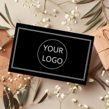 シンプルミニマルモダンラロゴQRコードブラック