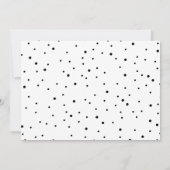 シンプルミニマルモダン主義の手書きベビーシャワー 招待状 (裏面)