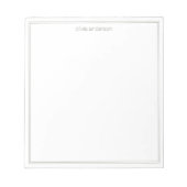 シンプルミニマルモダン主義オリーブ二モノグラム縁ど ノートパッド (正面)