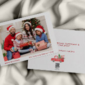 シンプルミニマルモダン主義ファミリーフォトホリデーカード シーズンカード