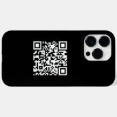 シンプルミニマルモダン主義QRコード Case-Mate iPhoneケース (裏面 (横))
