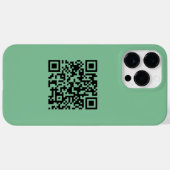 シンプルミニマルモダン主義QRコード Case-Mate iPhoneケース (裏面 (横))