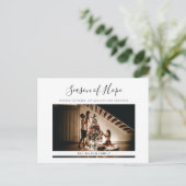 シンプルミニマルモダン休日クリスマスポストカード シーズンポストカード (スタンド正面)