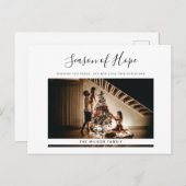 シンプルミニマルモダン休日クリスマスポストカード シーズンポストカード (正面/裏面)