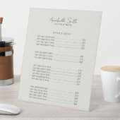 シンプルミニマルモダン値一覧ベージュエレガント 台座サイン (インサイチュ)