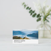 シンプルミニマルモダン写真 名刺 (スタンド正面)