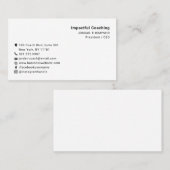 シンプルミニマルモダン化ソーシャルメディアのアイコン 名刺 (正面/裏面)