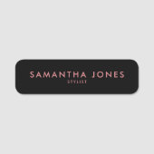 シンプルミニマルモダン名タグ 名札 (正面)