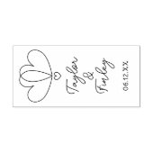 シンプルミニマルモダン名前をカスタムする結婚s セルフインキングスタンプ (デザイン)