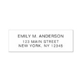 シンプルミニマルモダン差出人住所 セルフインキングスタンプ (デザイン)