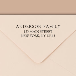 シンプルミニマルモダン差出人住所 セルフインキングスタンプ