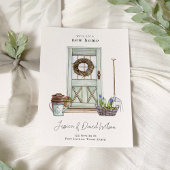 シンプルミニマルモダン新ホーム引越案内 招待状