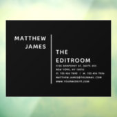 シンプルミニマルモダン白黒事業 ウィンドウサイン (シート3)