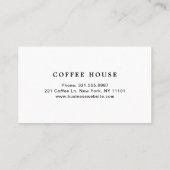 シンプルミニマルモダン白黒喫茶店 ロイヤリティカード (裏面)