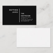 シンプルミニマルモダン白黒 名刺 (正面/裏面)