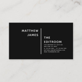 シンプルミニマルモダン白黒 名刺