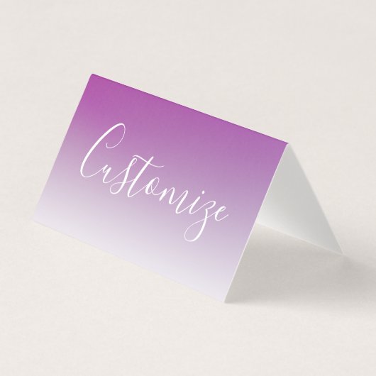 シンプルミニマルモダン紫グラデーション勾配 (正面)