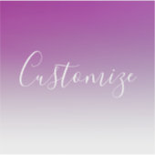 シンプルミニマルモダン紫グラデーション勾配 シール (正面)