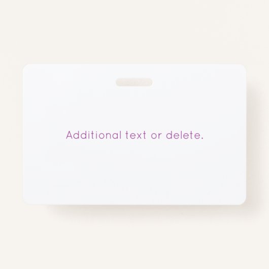 シンプルミニマルモダン紫グラデーション勾配 バッジ (裏面)