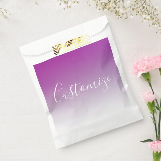 シンプルミニマルモダン紫グラデーション勾配 フェイバーバッグ (封をした状態)