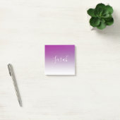 シンプルミニマルモダン紫グラデーション勾配 ポストイット (オフィス)