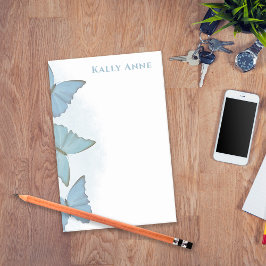 シンプルミニマルモダン自然ブルー蝶 ポストイット