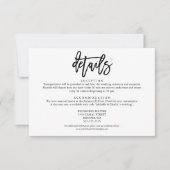 シンプルミニマルモダン詳細エンクロージャカード ノートカード (正面)