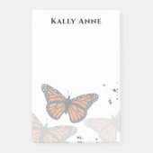 シンプルミニマルモダン（昆虫）オオカバマダラ、モナーク蝶 ポストイット (正面)