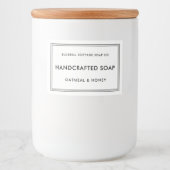 シンプルミニマルモダンSoap製品ラベル フードラベル (正面)