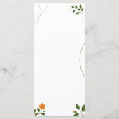 シンプルミニマルユーカリ離れユニリーディナー メニュー (裏面)