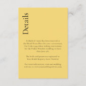 シンプルミニマルレモンドロップシトラスイエロー詳細 エンクロージャーカード (正面)