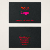 シンプルミニマルロゴのイヤリング表示カードの追加 (正面&裏面)