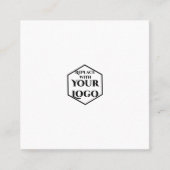 シンプルミニマルロゴの削減 スクエア名刺 (正面)
