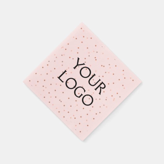 シンプルミニマルロゴやデザインをビジネスに追加 スタンダードカクテルナプキン (角)