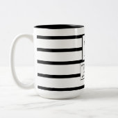 シンプルミニマルロゴやデザインをビジネスに追加 ツートーンマグカップ (左)