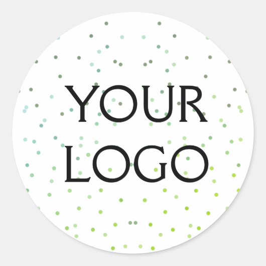 シンプルミニマルロゴやデザインをビジネスに追加 ラウンドシール (正面)