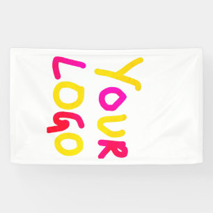 シンプルミニマルロゴやデザインをビジネスに追加 横断幕