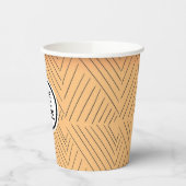 シンプルミニマルロゴ紙カップ 紙コップ (左)