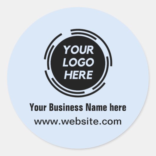 シンプルミニマルロゴ/デザインをここに追加 ラウンドシール (正面)