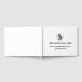 シンプルミニマルロゴ/デザインを追加カスタムする ゲストブック (全面)