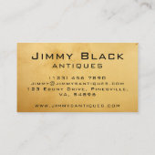 シンプルミニマルヴィンテージアンティーク金ゴールド 名刺 (裏面)