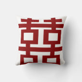 シンプルミニマル二中国の重幸結婚せ クッション (裏面)